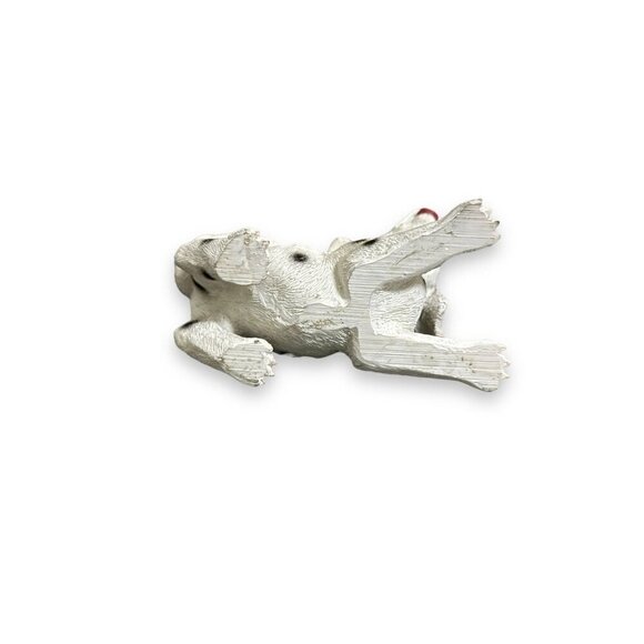 Vintage Adorable Dalmatian Spotted Coach Dog Puppy Sitting Figurine Resin Glass - Picture 10 of 10